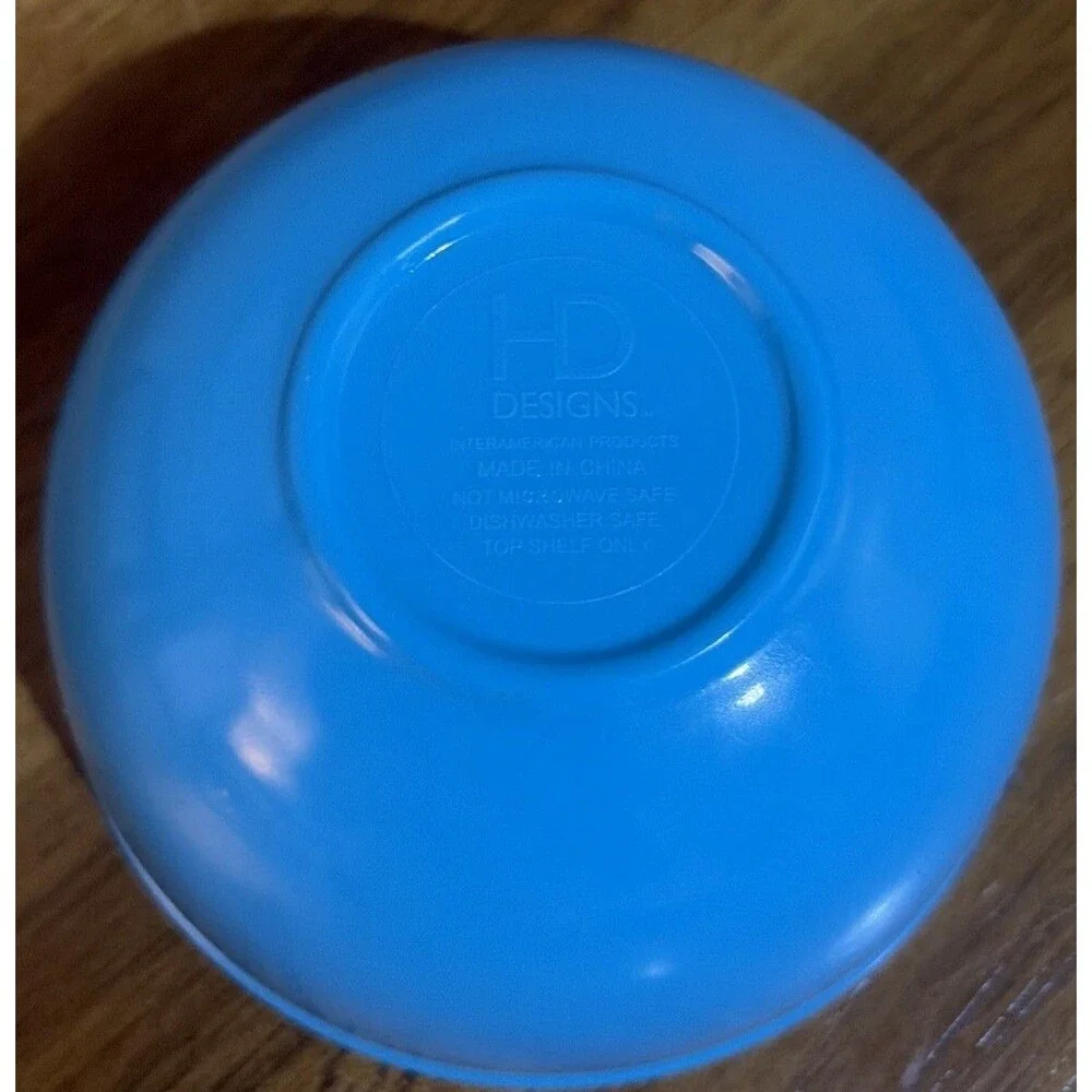 Multi-Color Melamine Measuring Nesting Bowls (five) 2c To 1/8c